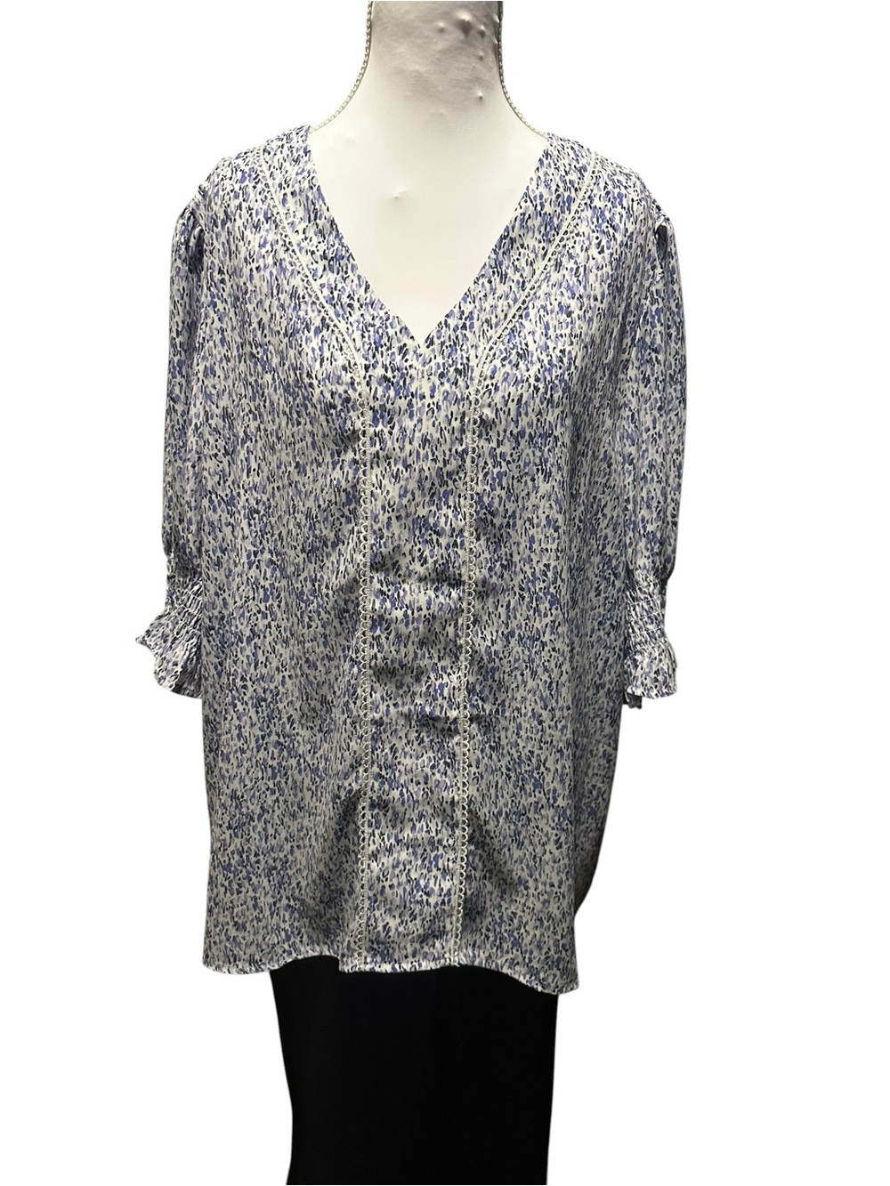 Jones New York V-Neck Blouse size 1X NWT